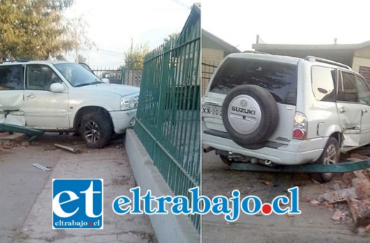 Las gráficas revelan las dimensiones del accidente donde no se registraron víctimas fatales. La conductora fue trasladada hasta el Hospital San Camilo tras protagonizar el choque contra una vivienda ubicada en la población San Francisco de San Felipe.