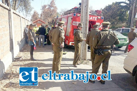 El Cabo de Carabineros resultó con graves lesiones en su cuerpo tras ser impactado con el espejo de un camión que circulaba por la Ruta 60 CH en dirección a San Felipe la tarde de ayer jueves.