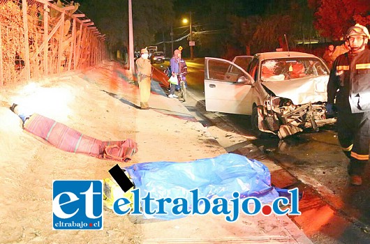 Dos personas perdieron la vida en el lamentable accidente de ayer antes del amanecer.