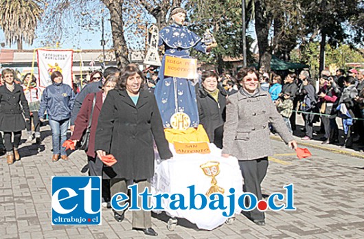 El sábado, la imagen de San Antonio de Pauda volverá a la parroquia, luego de un largo peregrinar por la comuna.