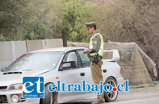 Más de 60 infracciones cursaron Carabineros a automovilistas que no respetaron la velocidad permitida.