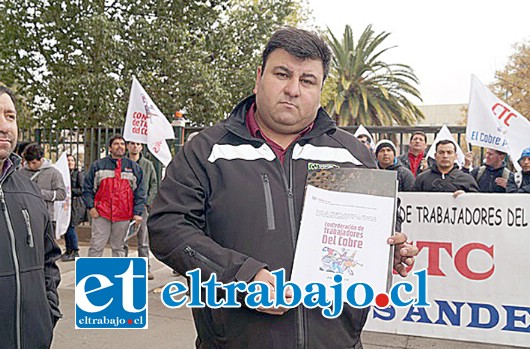 Guillermo Candia, presidente Federación Trabajadores Minería y Director Confederación Trabajadores del Cobre.