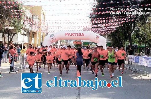 Durante el domingo se realizó la última corrida que formaba parte del proyecto ‘San Felipe corre con todas y todos’.