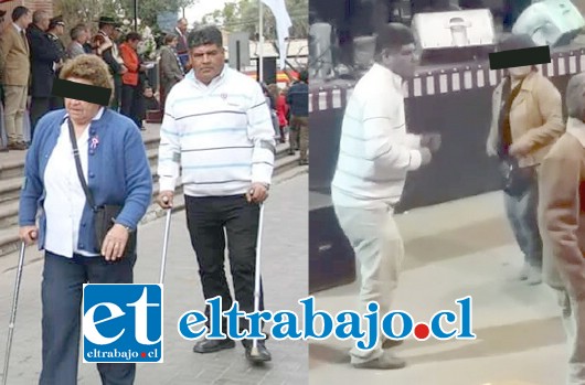 Leonardo Hidalgo reconoció haber bailado en la fonda un par de bailes, pero con sus muletas, asegurando que sí posee una discapacidad.