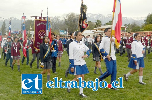 IMPARABLES.- Las bandas escolares de Chile hicieron de las suyas en este campeonato nacional.