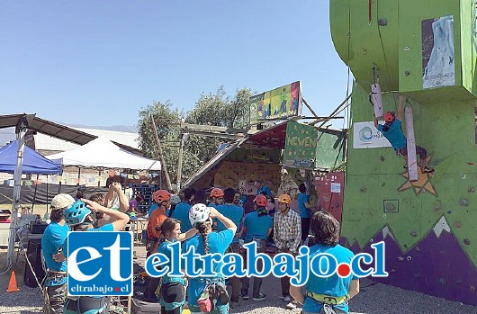 Treinta competidores provenientes de Aconcagua y de distintos puntos del país, participaron del 3er Campeonato Nacional de Escalada Dry Tooling Newen, en San Felipe.