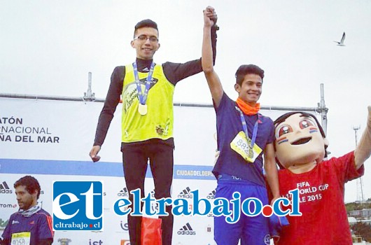 El joven Diego Valderrama consiguió un soñado triunfo en los 10 kilómetros de la Maratón Internacional de Viña del Mar.