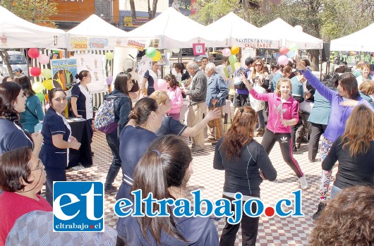 Diversas organizaciones quisieron sumarse a esta actividad que tuvo como objetivo bajar los índices de obesidad, promover la vida sana y la alimentación saludable.