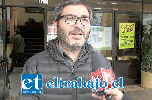 Ricardo Carrasco, profesional de la Dirección de Desarrollo Comunitario de la Municipalidad de San Felipe.