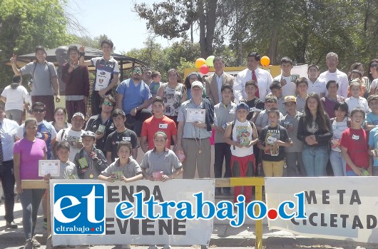 Con gran participación se desarrolló la quinta cicletada preventiva a la que asistieron escuelas, colegios y liceos de Santa María.