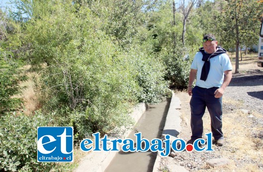 Los conductores de Buses Puma de Putaendo están preocupados por la contaminación que presentan las aguas del canal El Pueblo.