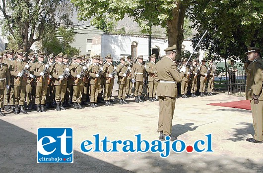 La ceremonia estuvo a cargo de Carabineros de la Prefectura Aconcagua.