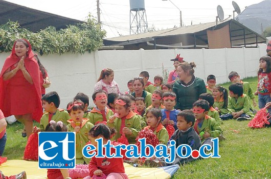 La Sala Cuna ‘La Pirquita’ de Panquehue, también participó de las celebraciones realizadas por los jardines de Fundación Integra.