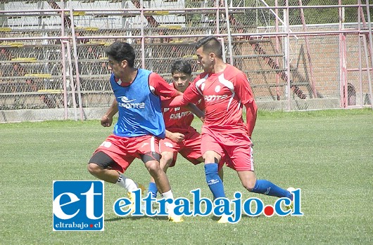 El equipo sanfelipeño realizó ayer en el Municipal el ensayo futbolístico para el juego del sábado con Ñublense.