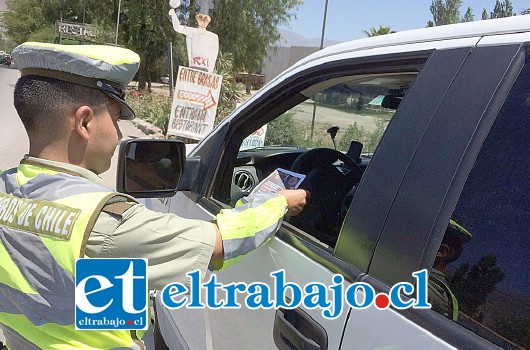 Durante el largo fin de semana de inicio de año, Carabineros detuvo a doce personas ebrias al volante y otras ocho bajo la influencia del alcohol.