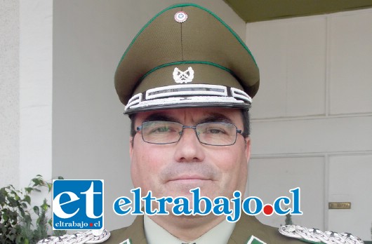 Nuevo Prefecto de Carabineros Aconcagua, Teniente Coronel Pablo Salgado Durán.