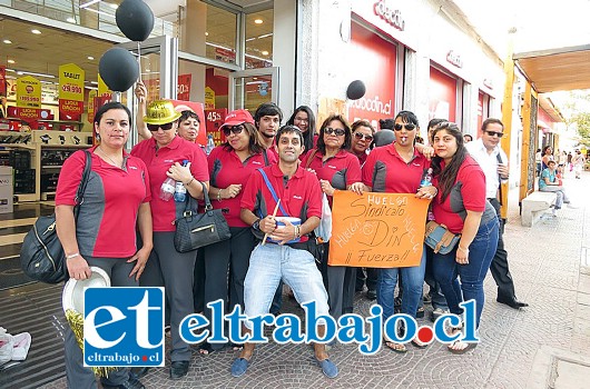 Siete trabajadores de Los Andes (en la foto) y 9 de San Felipe decidieron unirse al paro nacional convocado por mejoras salariales.