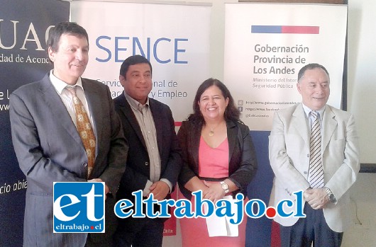 El lanzamiento del programa se realizó en la Gobernación de Los Andes, estableciendo un convenio que generará 300 cupos para 4 distintos cursos.