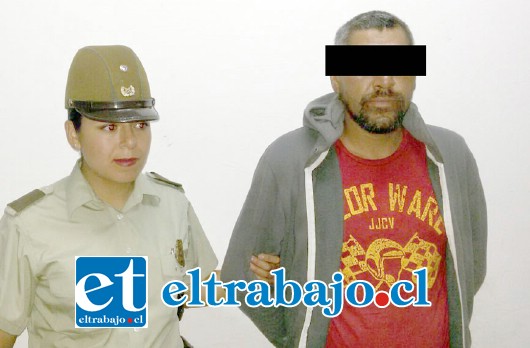 El imputado de 33 años de edad tras ser detenido por Carabineros fue formalizado por la Fiscalía bajo los cargos de robo con violencia.