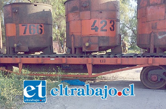 El fatal accidente se produjo en el Cruce Las Palmas de Llay Llay, falleciendo un hombre de 41 años arrollado por el tren metalero de la empresa Fepasa. (Foto Archivo).