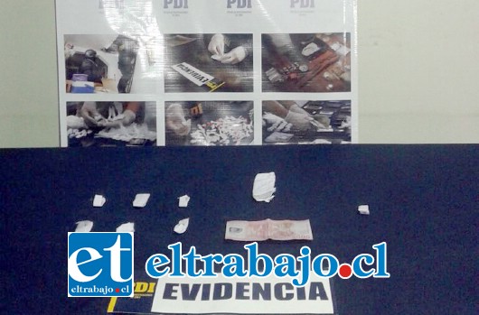 La escolar fue detenida portando 4 envoltorios droga y 5 mil pesos.