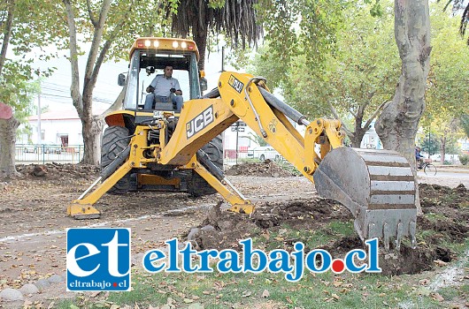 Los trabajos forman parte de un ambicioso proyecto de recuperación de las alamedas, que son tradicionales sectores de San Felipe y que ha sido impulsado por el alcalde Freire.