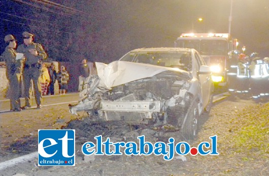 El accidente se registró la madrugada de este sábado, alrededor de las 2:50 horas, a la altura del Nº 8.000 del camino Los Villares.