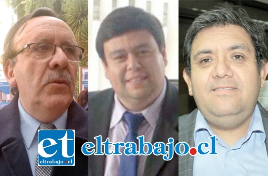 Mario Marillanca, Alcalde de Llay Llay; Gonzalo Peña, Director Regional DGA; Alejandro Pérez, Subgerente Zonal de Esval.