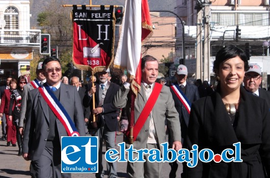 La comunidad liceana una vez más desfiló por el centro de la ciudad.