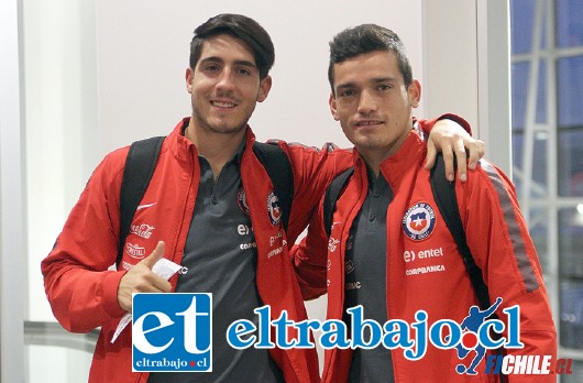 Benjamín Gazzolo (Izq.) de a poco se va consolidando en la Selección de Chile U20. Foto: Facebook Futbol Joven Chile.