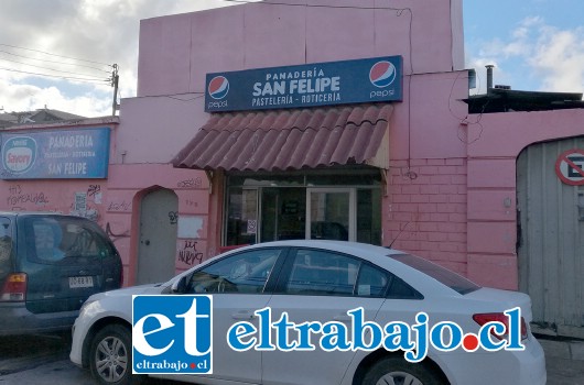 La Panadería ‘San Felipe’ se ubica en calle Freire 195 casi esquina Salinas en esta comuna.