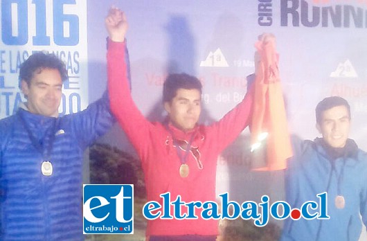 Patricio Delgado subió a lo más alto del podio en el Trail de La Reina.