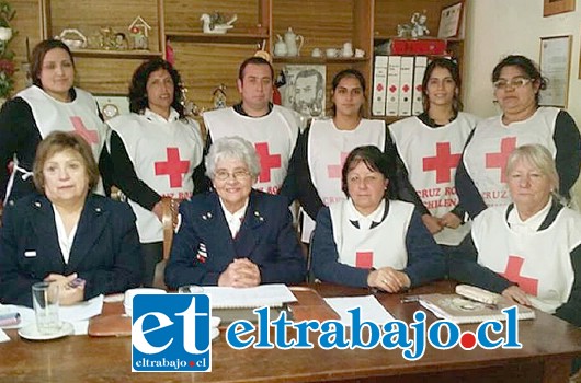 Voluntarias de La Cruz Roja filial San Felipe.