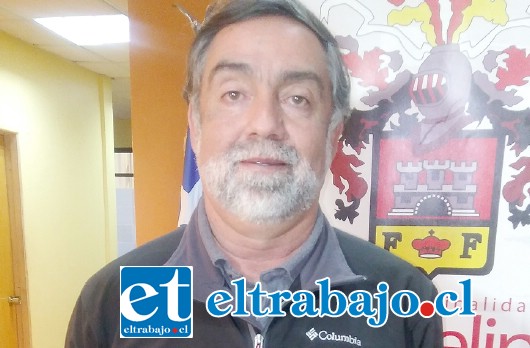 Danilo Peña, encargado del Departamento de Deportes de la Municipalidad de San Felipe.