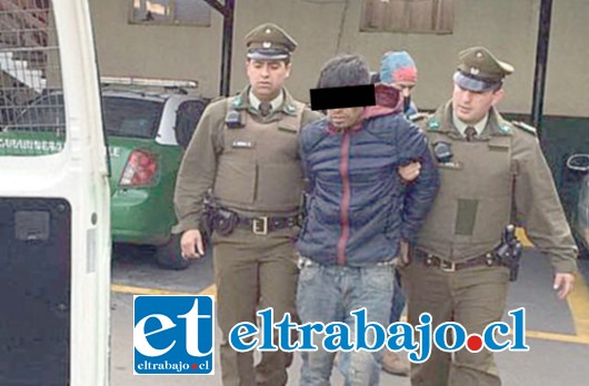 ‘El Cabeza de Lata’ detenido por Carabineros tras cometer un nuevo delito que se suma a su prontuario delictivo, sin embargo la justicia determinó su libertad.