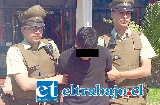 El imputado fue detenido por Carabineros de Subcomisaría de Llay Llay por robar dinero al interior de una vivienda en el sector El Porvenir. (Foto Archivo).