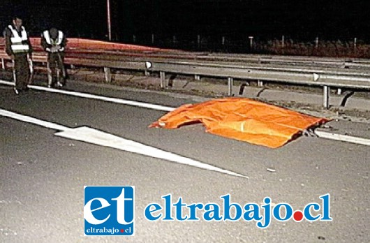 El peatón falleció instantáneamente tras ser atropellado por un vehículo luego de haber cruzado por un paso no habilitado. (Foto Archivo)