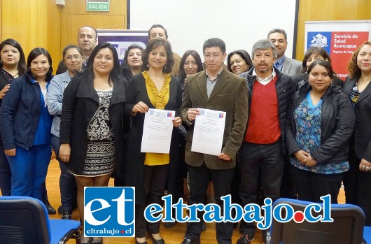 Con la presencia del equipo directivo del SSA y de todos los dirigentes que integran la, FTE Aconcagua, se firmó un documento que contiene un plan de trabajo donde se contempla la participación de la asociación en todos los comités y comisiones a nivel central y en los establecimientos dependientes del SSA.