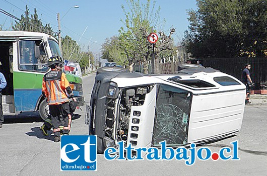 Los cuatro ocupantes del Suzuki resultaron heridos.