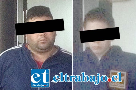 Los detenidos Diego Orlando Iturrieta Leiva de 18 años de edad y Ramón Saravia Espíndola de 26 años de edad.