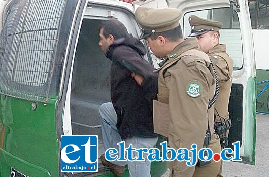 El imputado fue detenido por Carabineros de la comuna de Llay Llay.