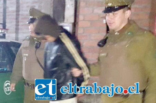 El imputado Samuel Muñoz Muñoz fue detenido por carabineros de la Subcomisaría de Llay Llay.