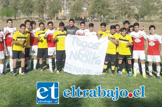 El Fútbol amateur Santa Rosa de Las Cabras y el Club Almendral Alto dedicaron un espacio en apoyo al menor.