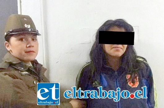 La imputada Katherine Sharlotte Iturrieta Herrera fue detenida junto a otro sujeto apodado ‘El Pichicho’, acusados del delito de robo con violencia.