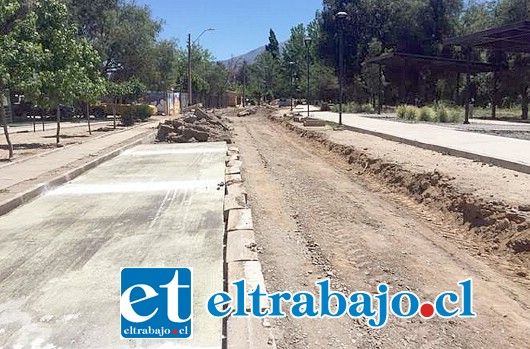 Actualmente se ejecutan obras de pavimentación, consideradas en la tercera fase del proyecto de parque para el sector norte de la ciudad.