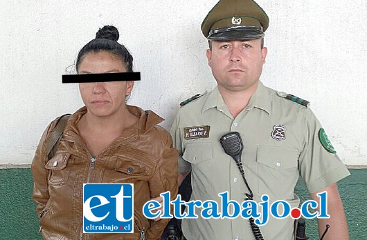 La imputada apodada ‘Fatmagul’, tras ser detenida por Carabineros, fue procesada en tribunales quedando en prisión preventiva.