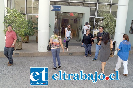 Sólo los familiares pudieron ingresar a la audiencia de formalización del joven parricida.