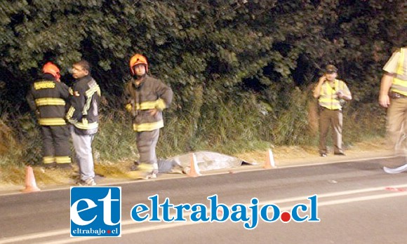 El lamentable accidente ocurri'o a eso de las 21:30 horas de este viernes, cuando un menor de 14 años de edad falleció luego de ser atropellado por un furgón en la carretera E-71 que une Putaendo con San Felipe.