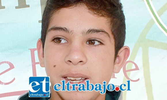 Matías Fernández Figueroa, integrante de la U14 de la U. de Chile.