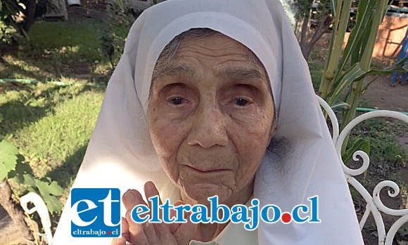 FIEL A SU SEÑOR.- Hoy, a sus 95 años, la Hermana Imelda goza de buena salud y excelente lucidez.